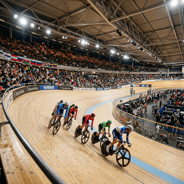 Interior of the Emirates Arena complex featuring the Sir Chris Hoy Velodrome